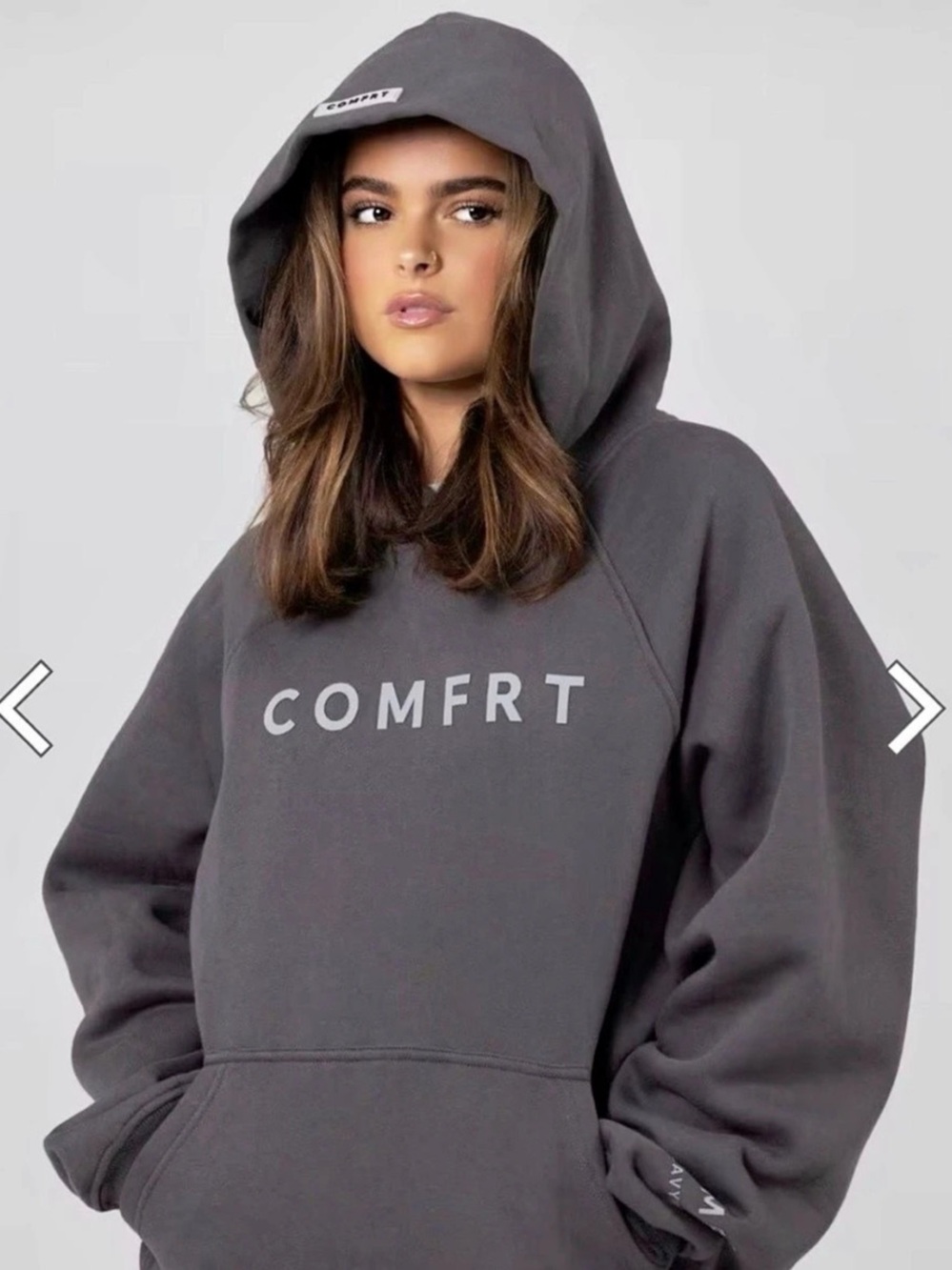 Comfrt Heavyweight Hoodie in Purple Size Small